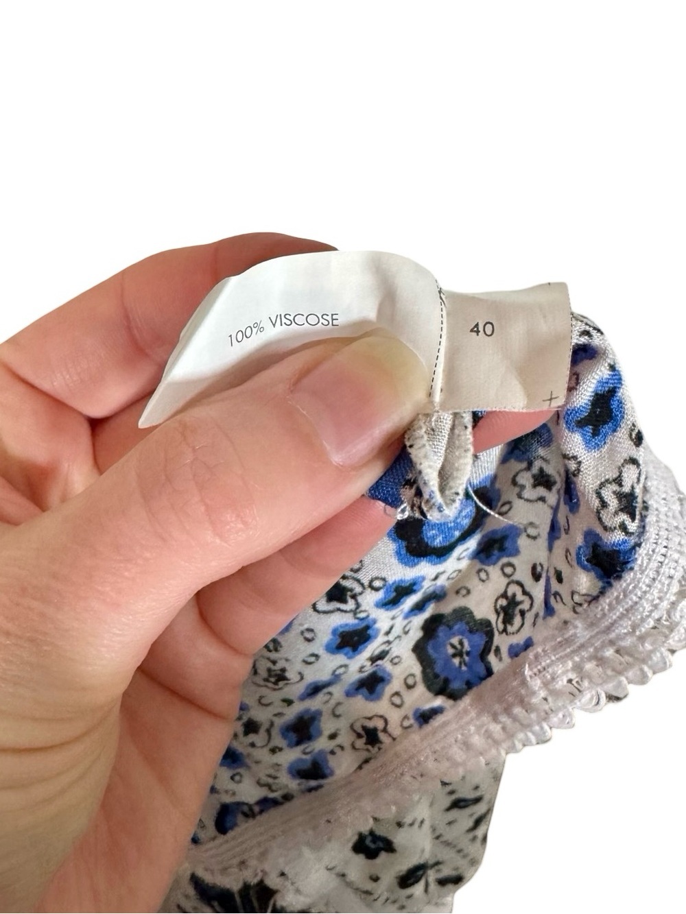Poupette St Barth Naomi Ruffle Mini Skirt in Blue Black Persian Banana Print - Picture 10 of 10